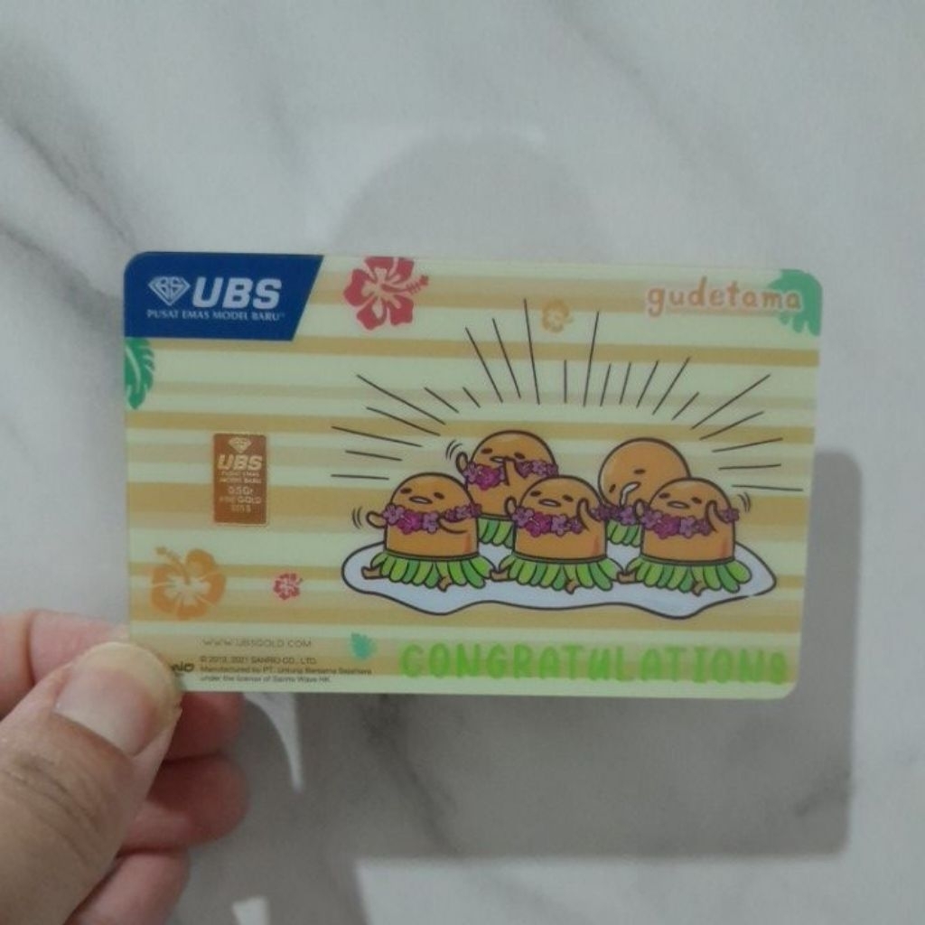 UBS GOLD 0.5 gram Gudetama