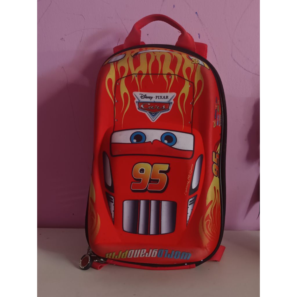 Tas ransel anak PAUD Cars Original Disney/Pixar
