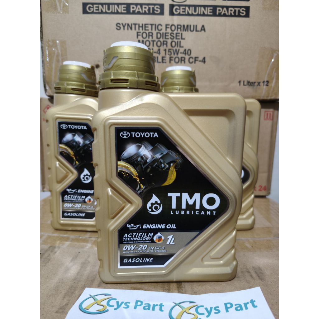 Oli Mesin TMO SAE 0W-20 API SP/GF-5 Full Synthetic Actifilm Technology