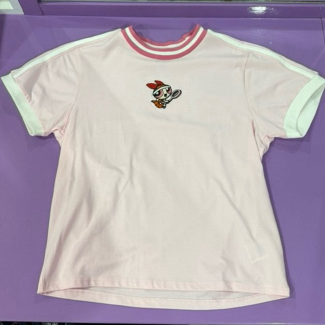 the powerpuff girls PDI pink sport shirt preloved