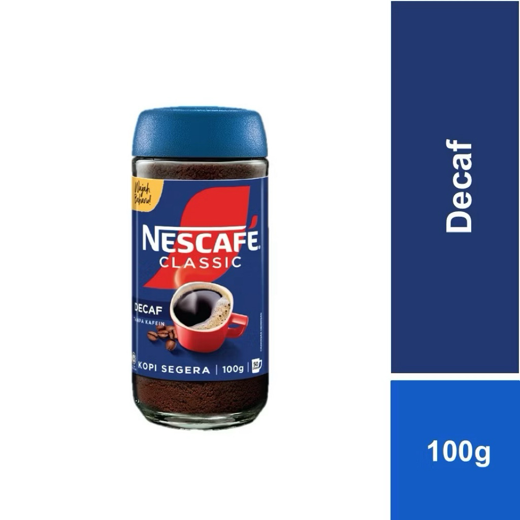Nescafe Classic Decaf 100gr Kopi Instant Malaysia