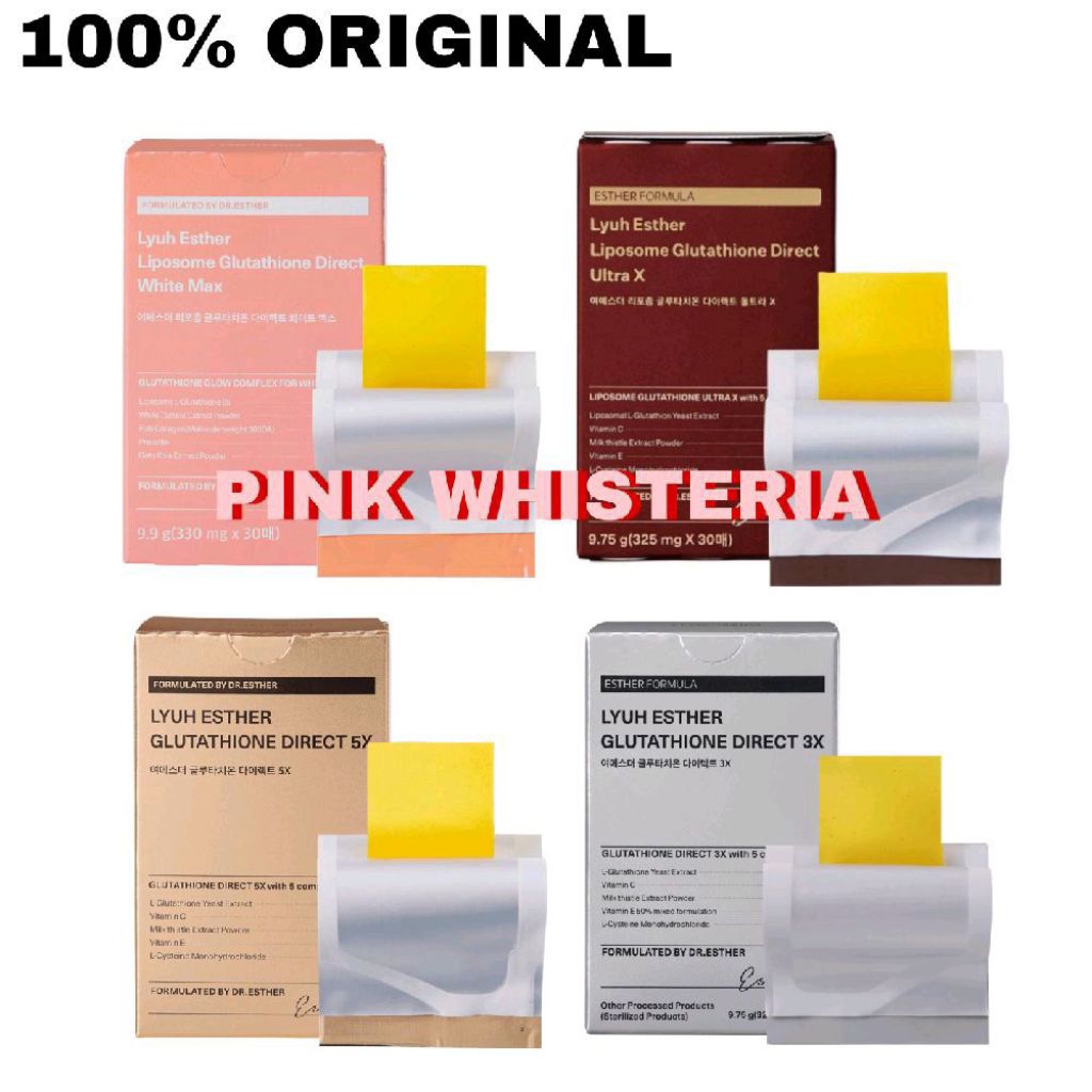 DR.ESTHER Dr Esther Formula Lyuh Liposome Glutathione Direct White Max Ultra X 5X 3X