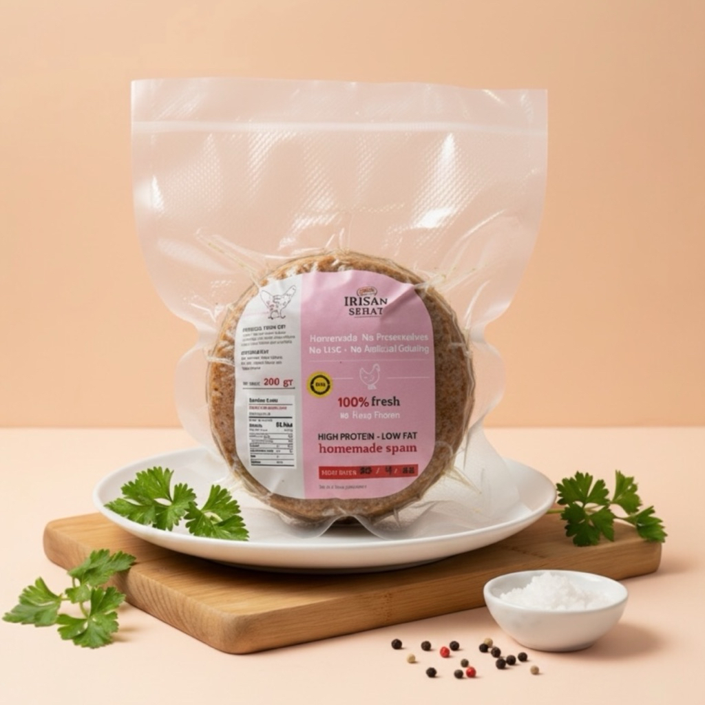 IRISAN SEHAT Chicken SPAM / LUNCHEON Maling ayam olahan - Healthy Homemade processed food 300gr