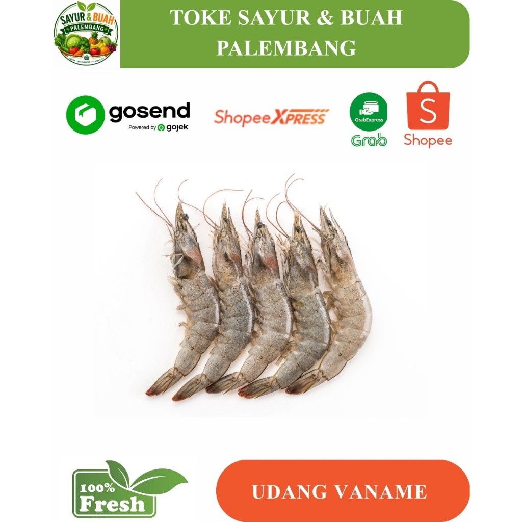 Udang Vaname segar fresh - Toke sayur palembang