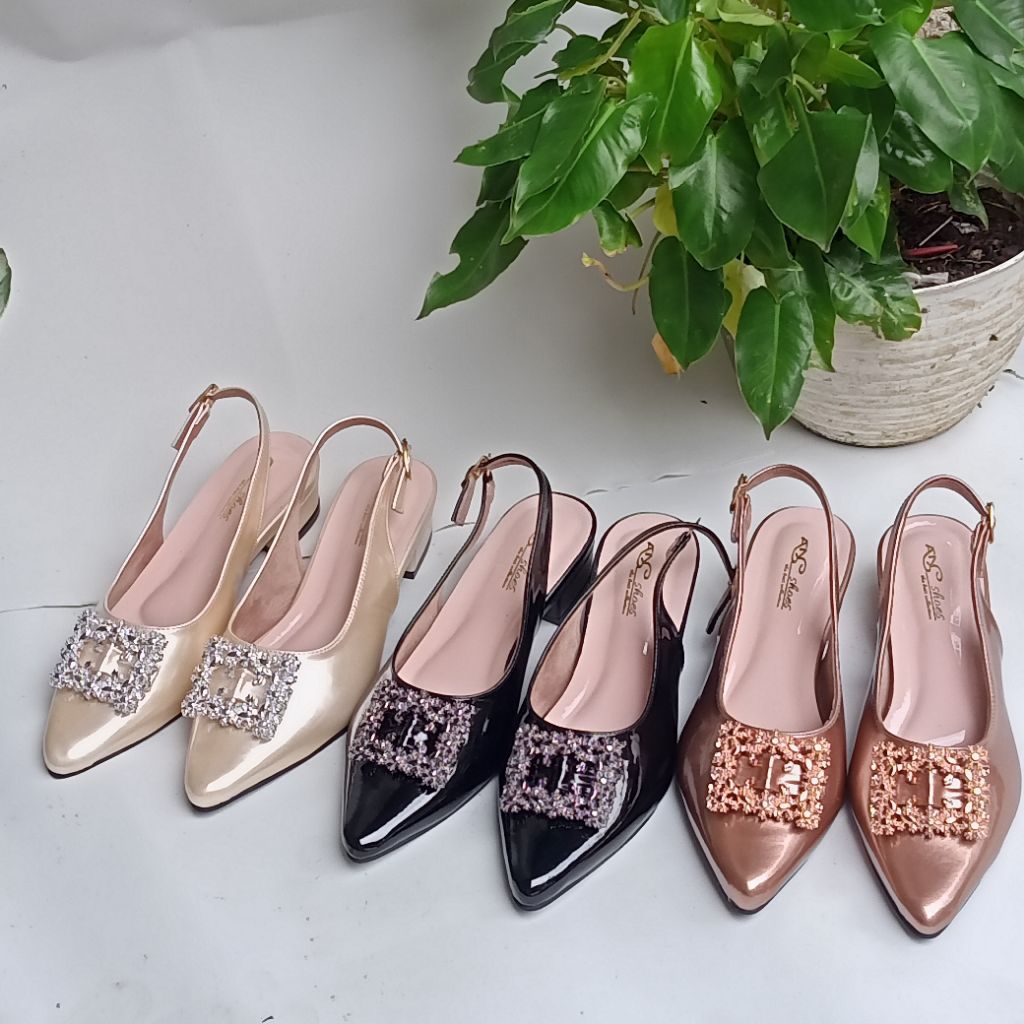 AN sepatu sandal wanita terbaru elgan hak 3cmAn015