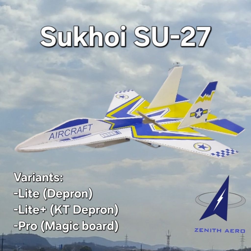 Zenith Aero Sukhoi SU27 KIT Rc Pesawat