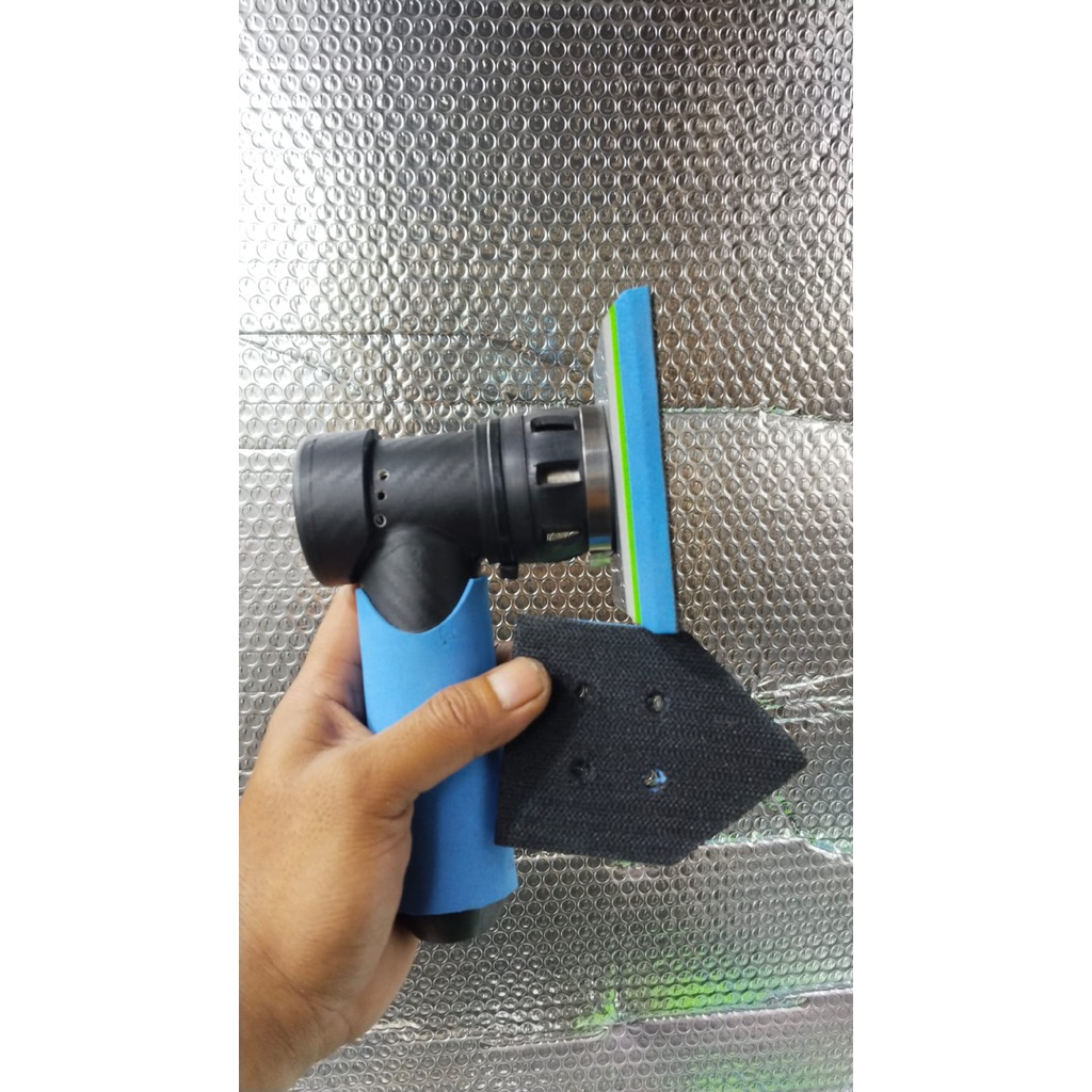 Paket 2 Pad Mini Orbital Sander Listrik Custom (Pad Kotak & Segitiga)