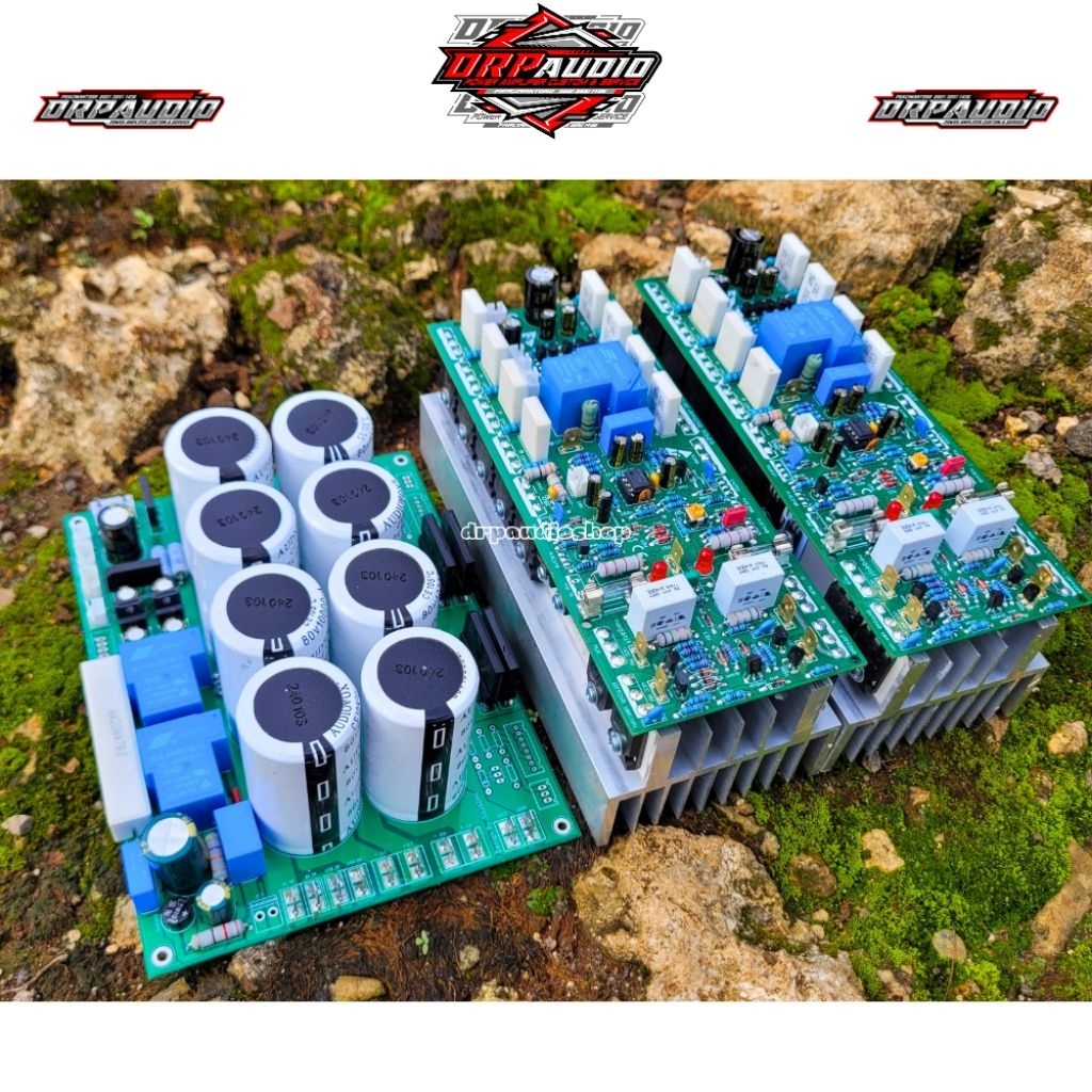 Kit Power Amplifer Kelas H Mini Bandar Power Fulset Tr final Dan Psu Kelas H 8 elco Cocok Untuk Soun