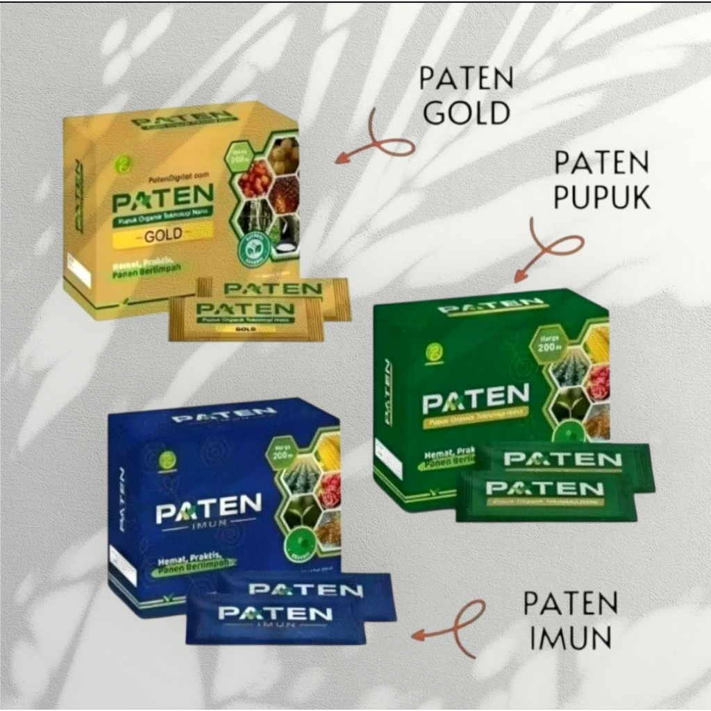 Pupuk Paten Gold / Paten Organik / Imun Paten Teknologi Nano / Pupuk Paten Gold Sawit Original