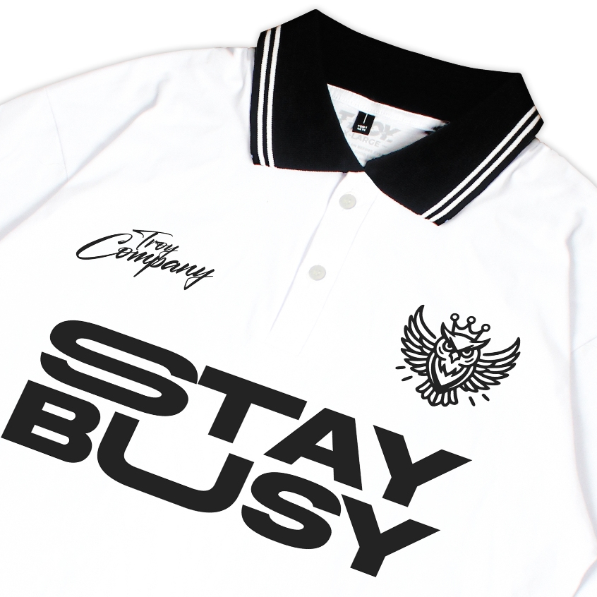 Troy Company Kaos Polo Putih - Otus Brook Polo Shirt White PRD 3006