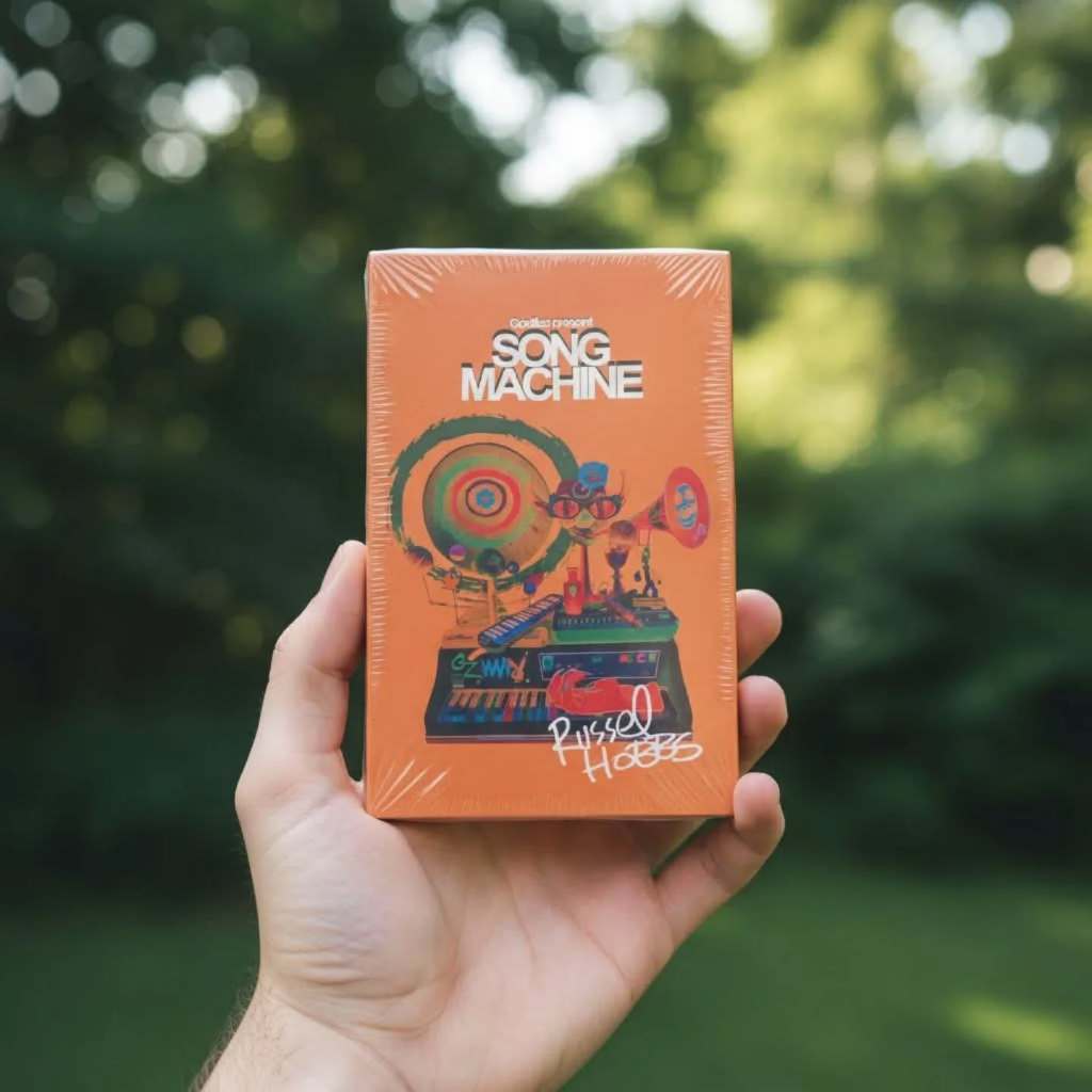 Kaset Pita Gorillaz - Song Machine "Russel Hobbs Edition / Cassette Orange Color" Made In Germany