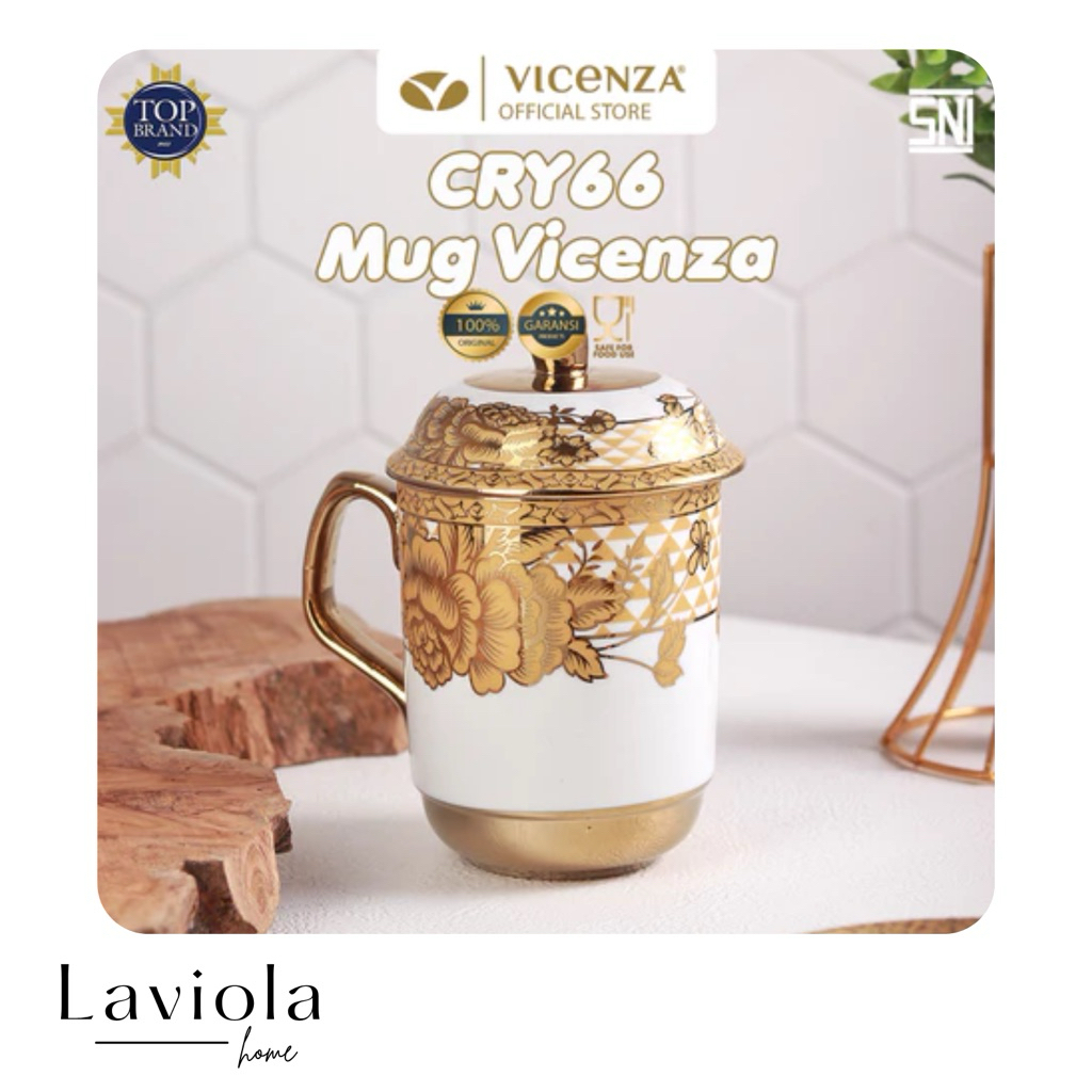 MUG GEMINI DENGAN TUTUP - CRY66 - VICENZA
