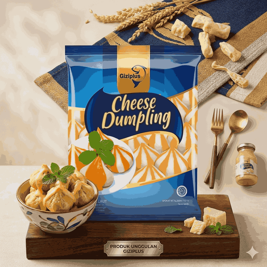 Giziplus Dumpling Keju 500g - Dumpling Keju