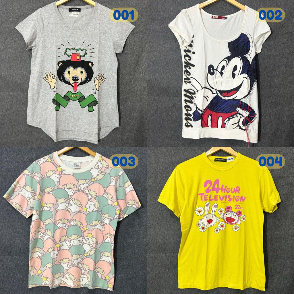 Kaos Tshirt Kartun Micky Mouse Donald Second Preloved