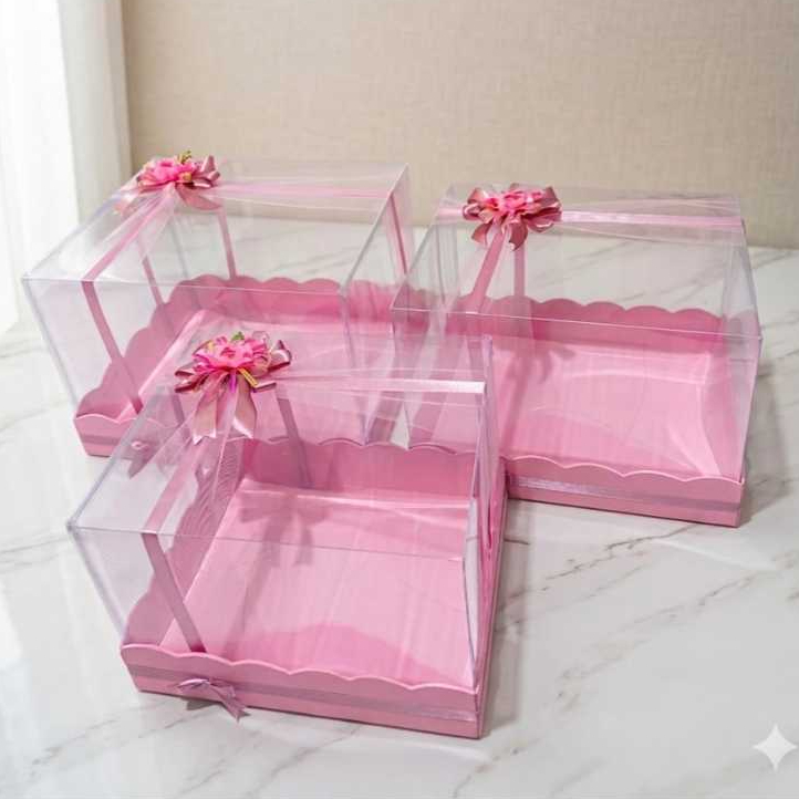BOX HANTARAN MIKA EKONOMIS BUNGA TUNGGAL // HARDBOX MIKA // BOX LAMARAN // KOTAK HANTARAN (BHE_B)