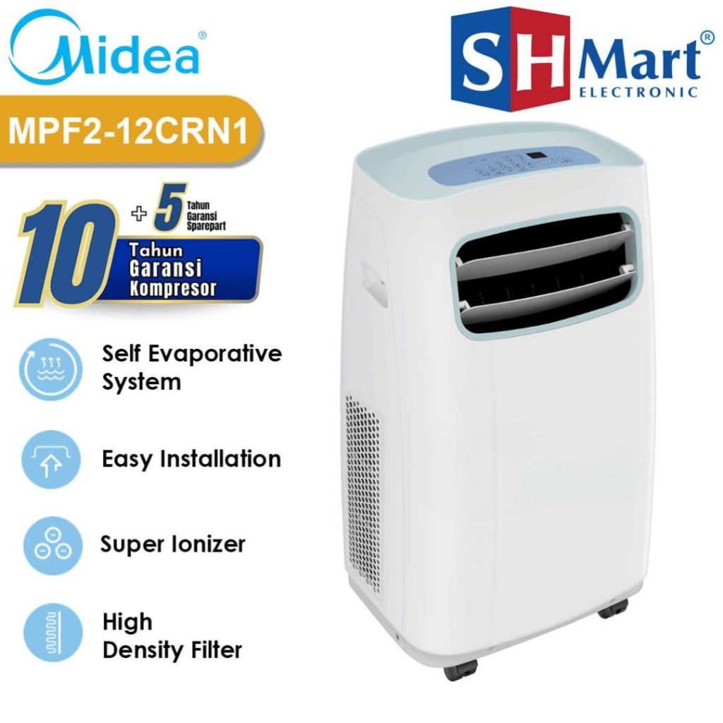AC PORTABLE 1.5 PK MIDEA AC DORONG MPF2-12CRN1 GARANSI RESMI (MEDAN)