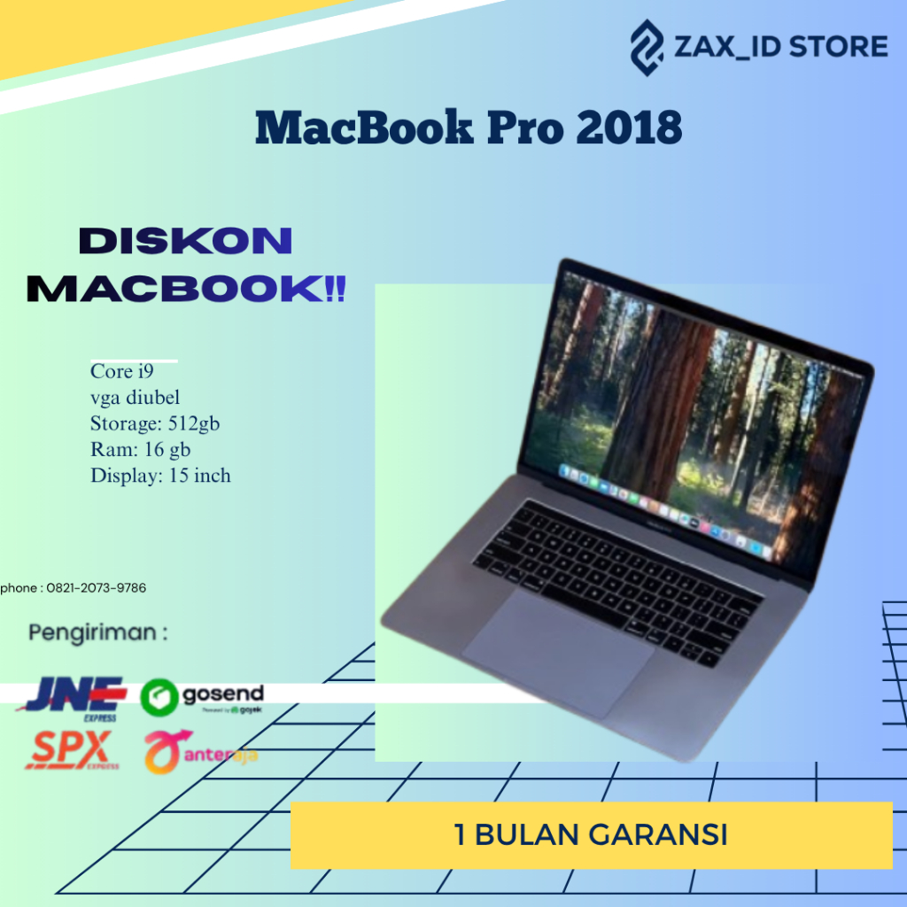 MacBook Pro 2018 16 gb 512 gb core i9
