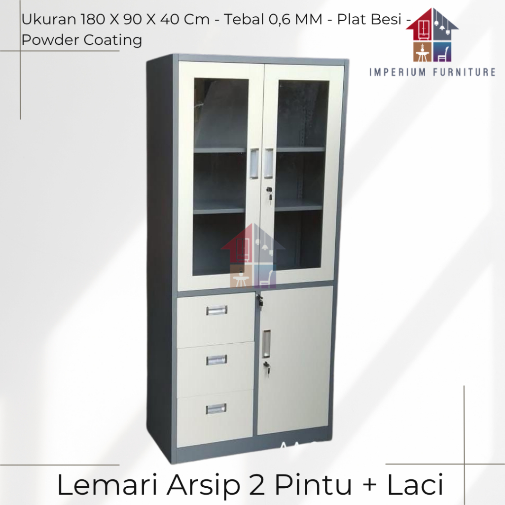 Lemari Arsip Besi 2 Pintu / Lemari Arsip Besi / Lemari Arsip 2 Pintu / Lemari Arsip / Lemari Arsip B