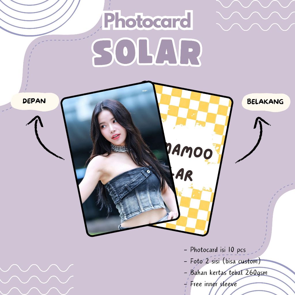 (10 PCS) PHOTOCARD MAMAMOO SOLAR