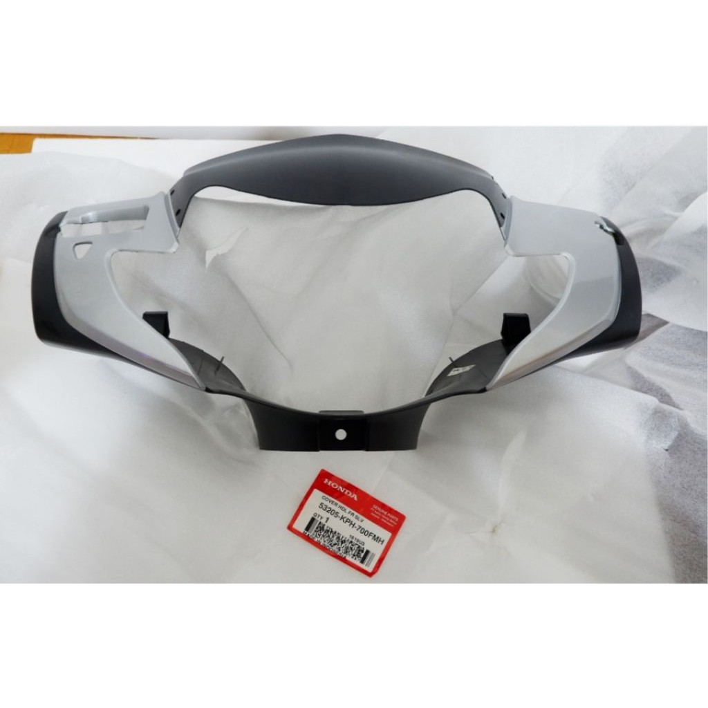 53205 KPH 700FMH BATOK LAMPU DEPAN SUPRA X125 BATMAN VISOR SILVER ORIGINAL AHM