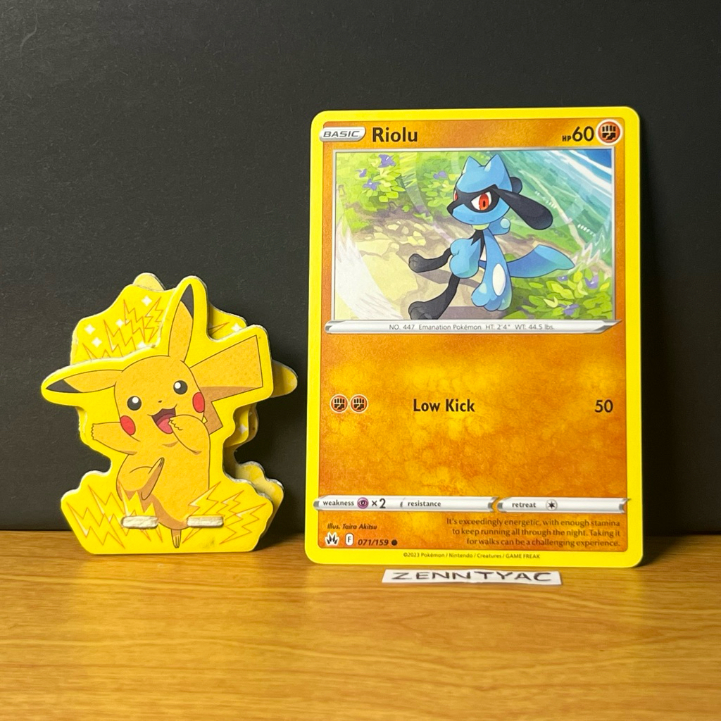 Riolu 071/159 Crown Zenith, Kartu Pokemon TCG English