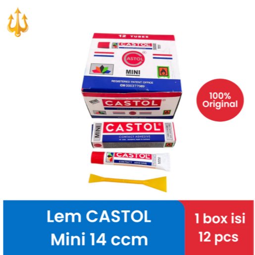 [ PAK ISI 12 ] GROSIR Lem Castol / Paket GROSIR Lem Castol Semua Ukuran