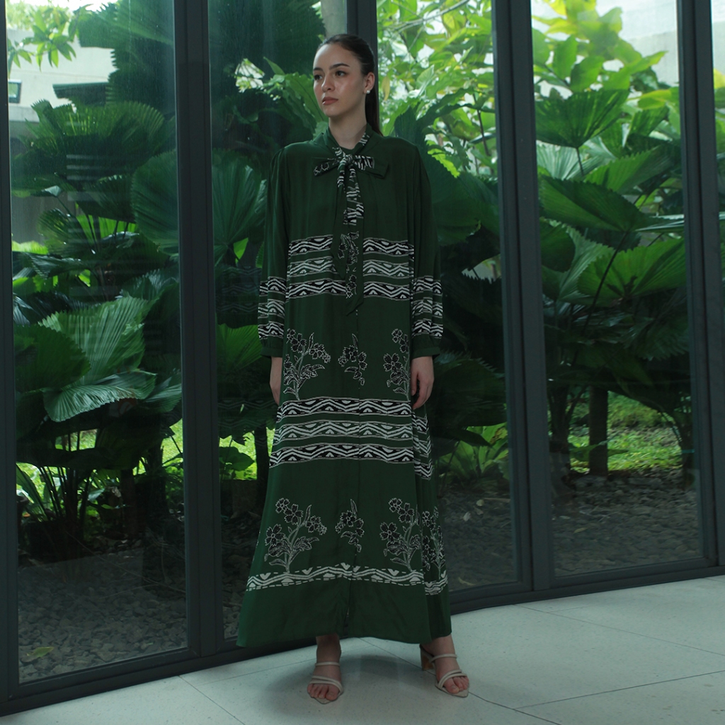 Batik Huza - Dress Rifdah - Gamis Batik Wanita
