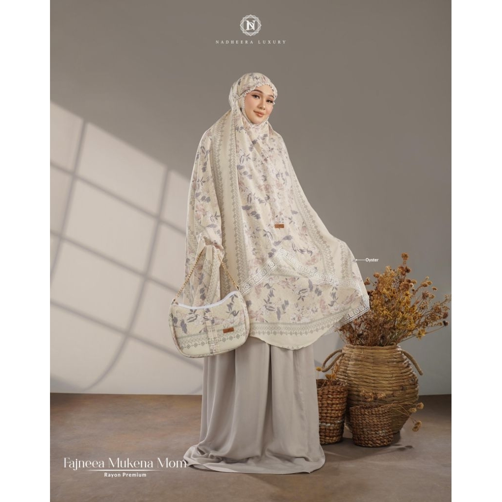 Fajneea Mukena Mom / Mukena Rayon Premium By Nadheera Luxury