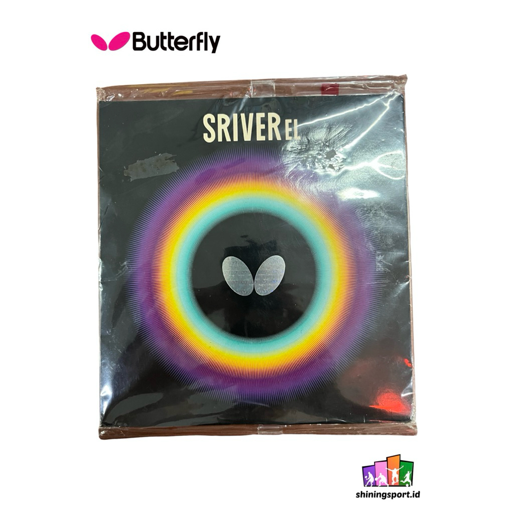 Karet Bet Pingpong Tennis Meja Standar ITTF Butterfly SRIVER EL Power and Control Bahan Tebal Spons 