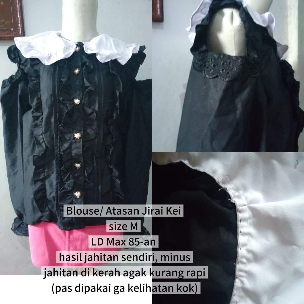 Preloved Atasan,Dress Lolita,Gothic, Daily Babytee