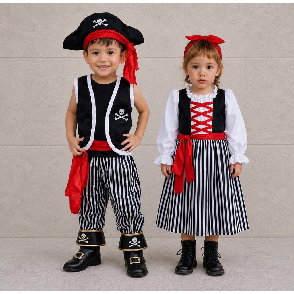 Kostum Bajak laut / Baju Pelaut / Seragam Kerja Pelaut / Kostum Profesi Anak / Kostum pawai / Seraga