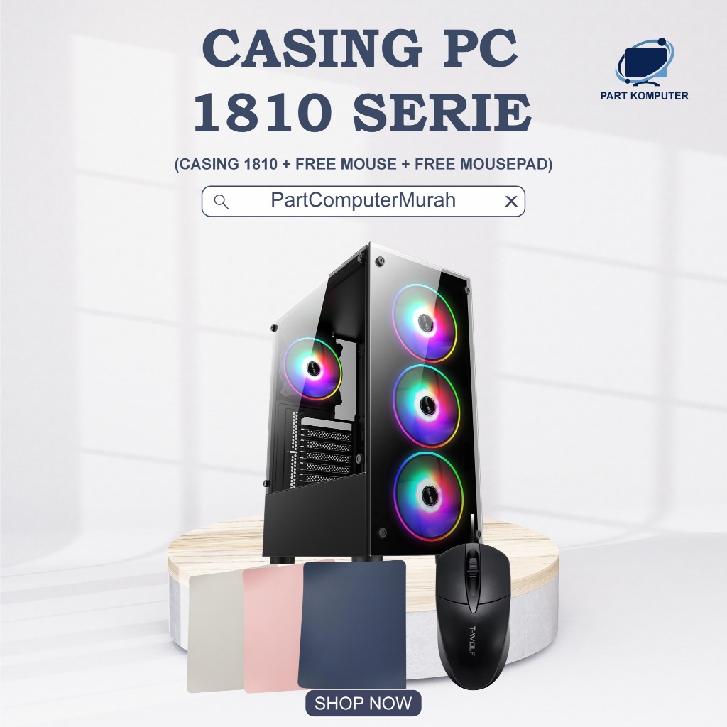 Casing Komputer CPU Gaming Micro-ATX 1810 / 2506 / LP22 / 1715 / S01 / S02 / 33 Desain Stylish denga