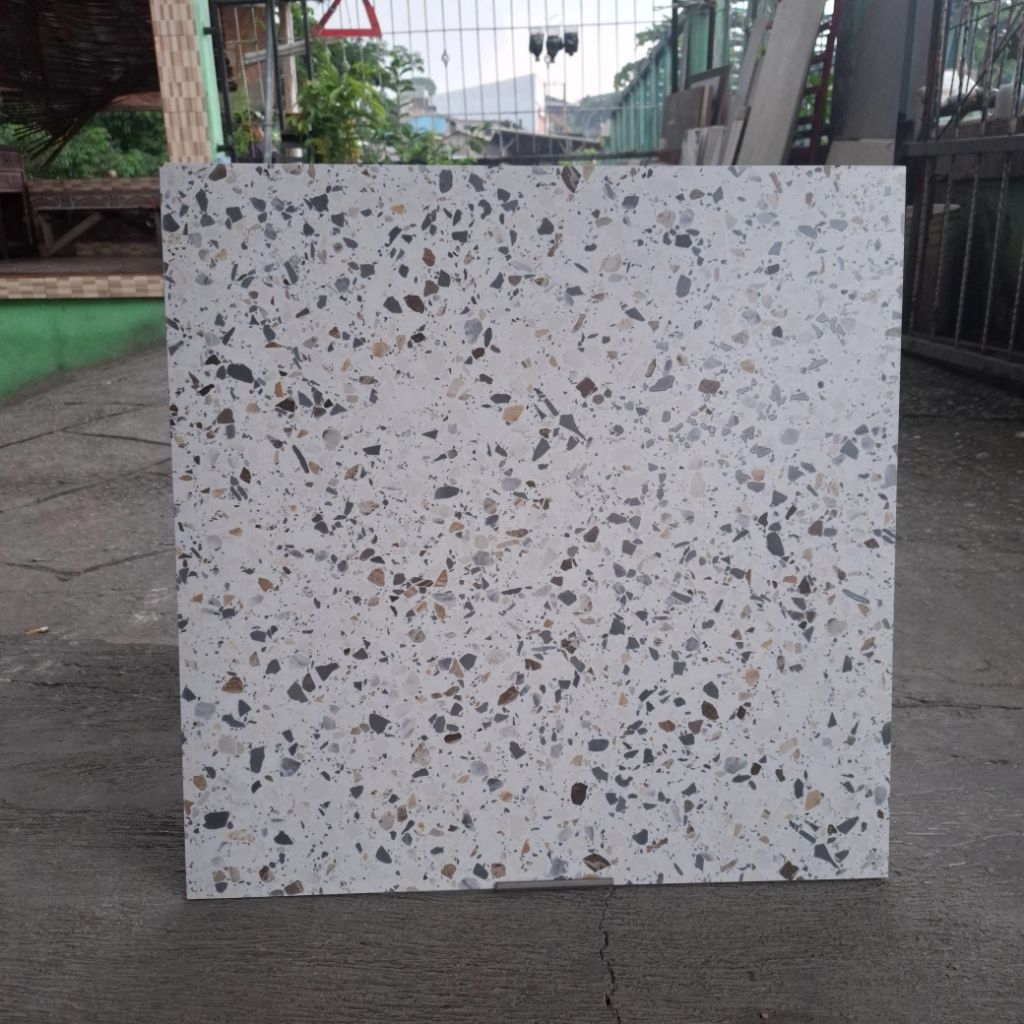 Granite Lantai 60x60 Infiniti | Terazzo White | Matt