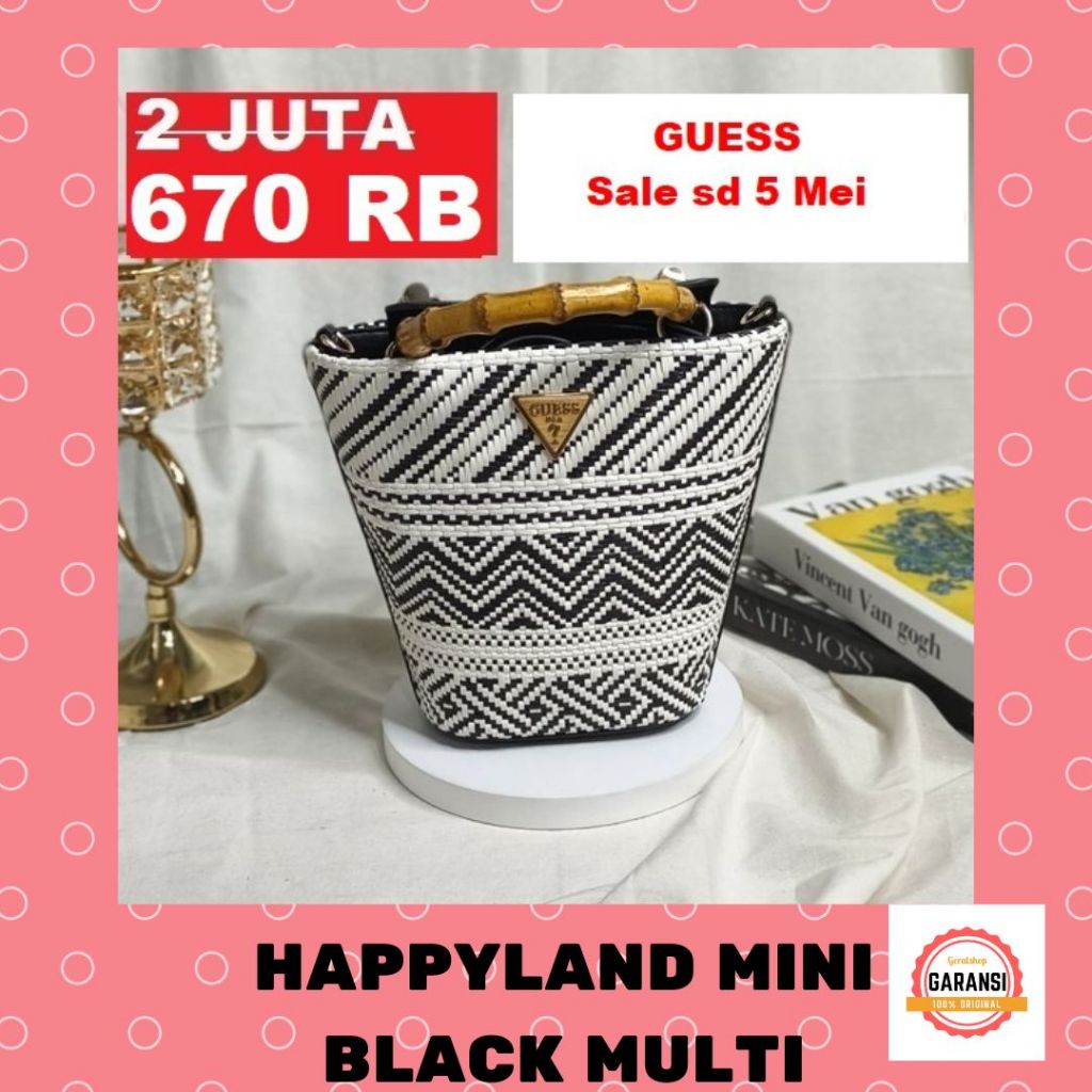 Tas Guess seri HAPPYLAND MINI satchel bag 100% Original Store