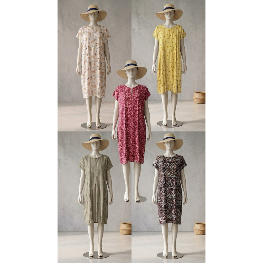 Daster habel selutut busui motif kekinian terbaru rayon premium