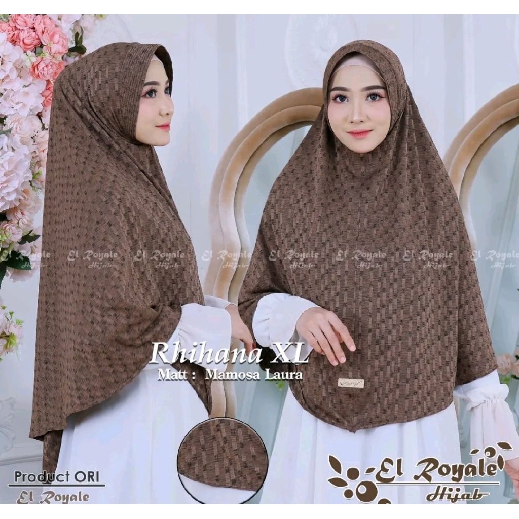 El Royale Hijab Instan Bergo Rhihana L - XL