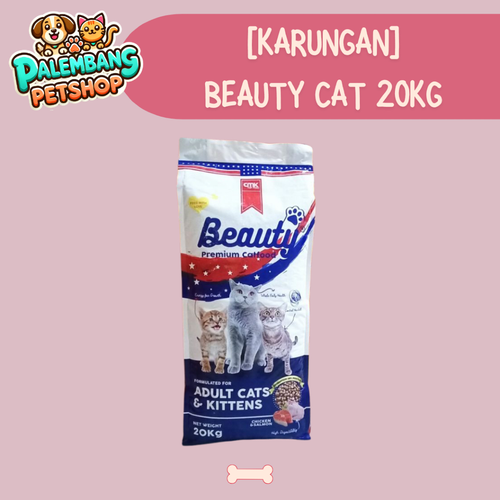 BEAUTY CAT 20KG MAKANAN KUCING PETSHOP PALEMBANG