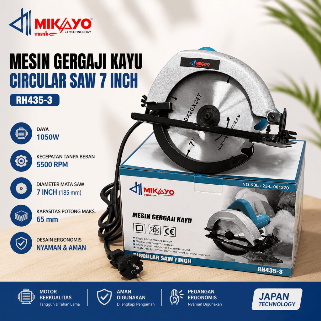 PROMO CIRCULAR SAW MAKTEC TERMURAH MAKTEC Mesin Circle MT-583 / Circular Saw MT583 / Mesin Potong Ka