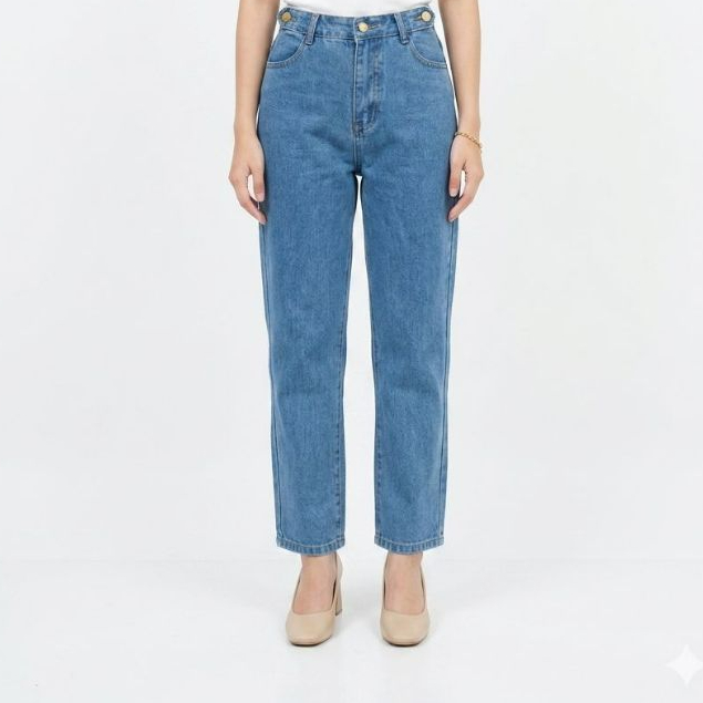 Eprise Pants Bottom Panjang BLUE LP21 | Celana Denim Wanita