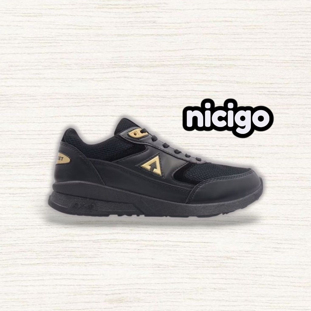 Sepatu Sneakers Sport Pria Wanita Aerostreet Osaka Putih Abu / Osaka AllBlack / Osaka Hitam Emas / O