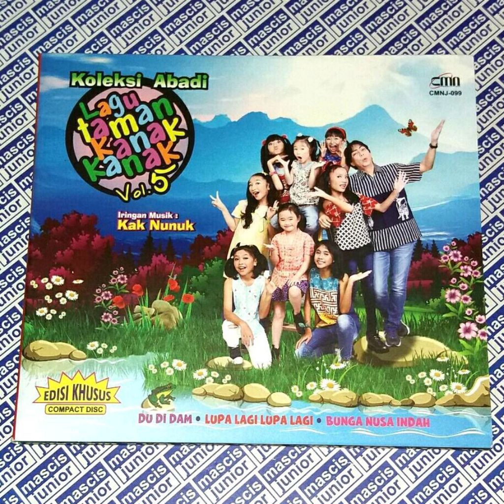 CD Koleksi Abadi Lagu Taman Kanak Kanak Vol 5 bersama iringan musik Kak Nunuk