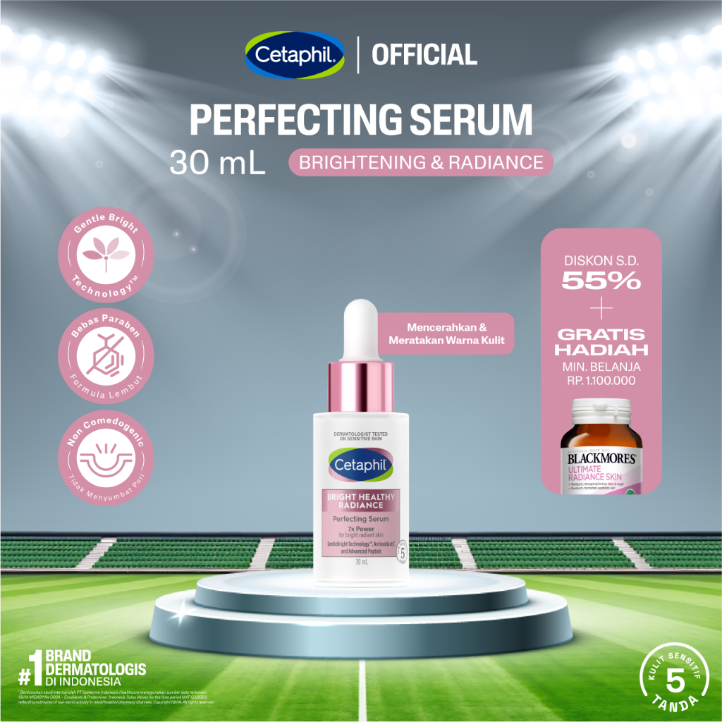 Cetaphil Bright Healthy Radiance Perfecting Serum 30ml dengan Sea Daffodil, Niacinamide, Advanced Pe