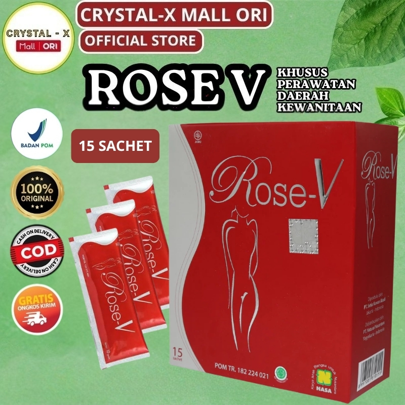 Original Rose V NASA Obat Keputihan Herbal Wanita Jaga PH Miss V & Organ Intim