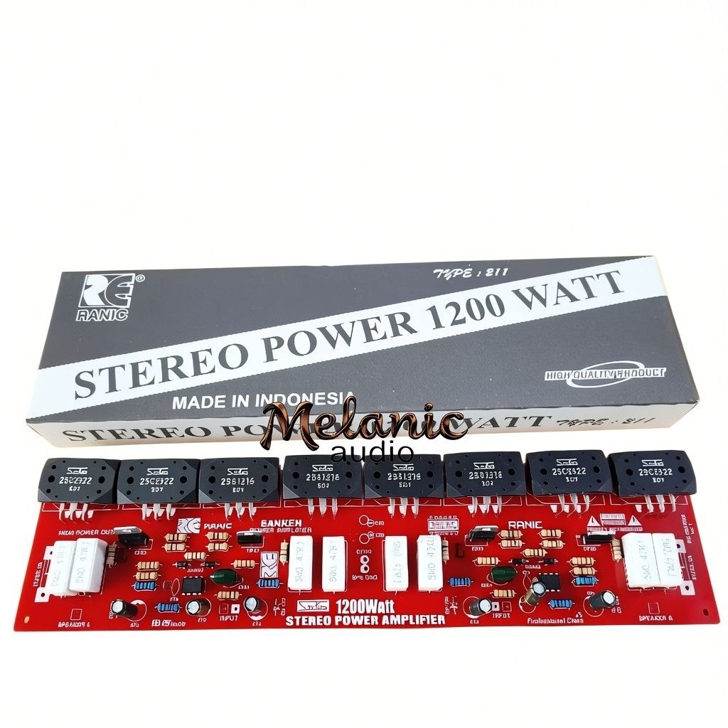 Power Amplifier STEREO 1200 Watt Plus Final sanken 2SC2922 2SA1216