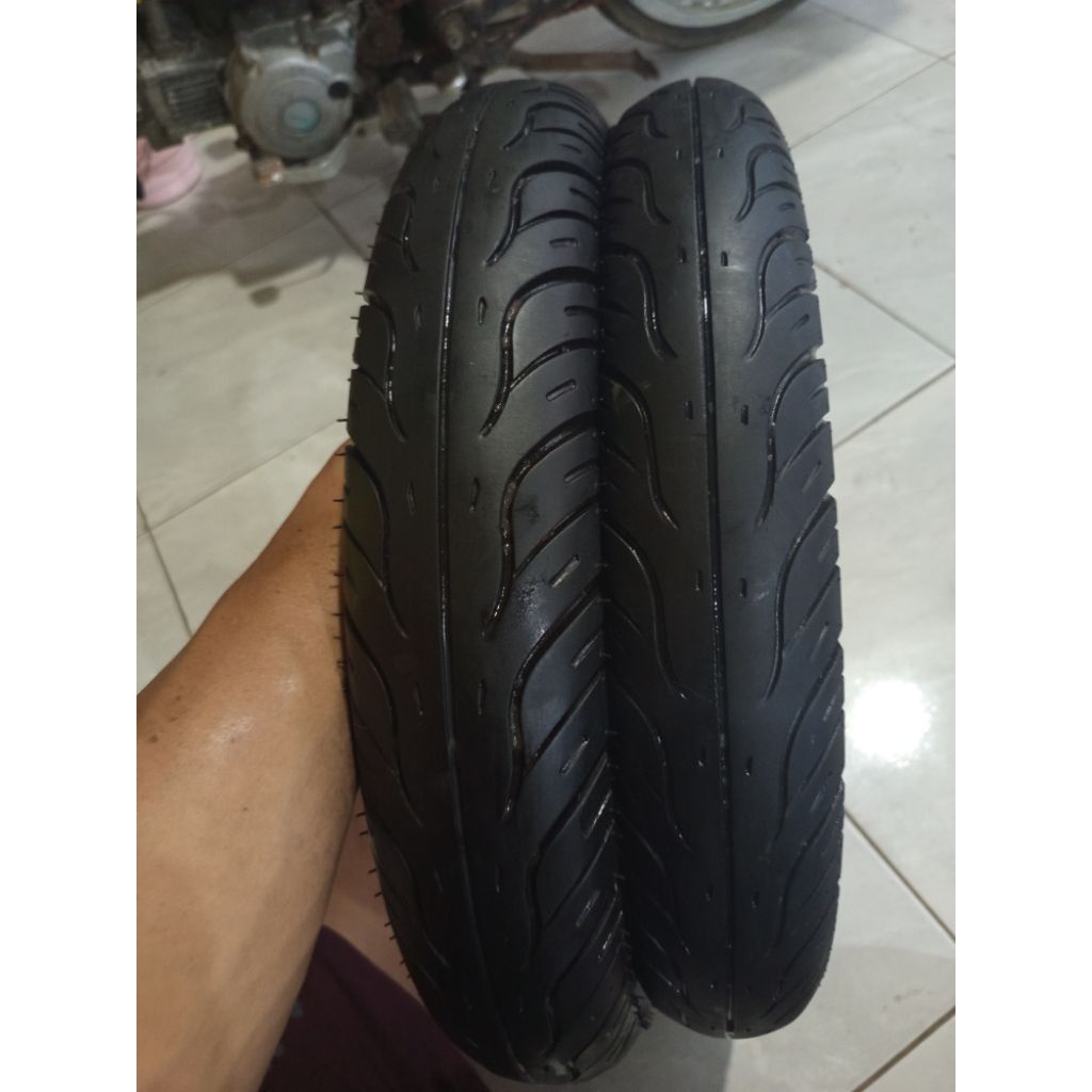 Ban Motor Tubeless Federal 80/90 90/90 Ring 14 - Sepasang, Ban Bekas Original, Cocok untuk Motor Mat