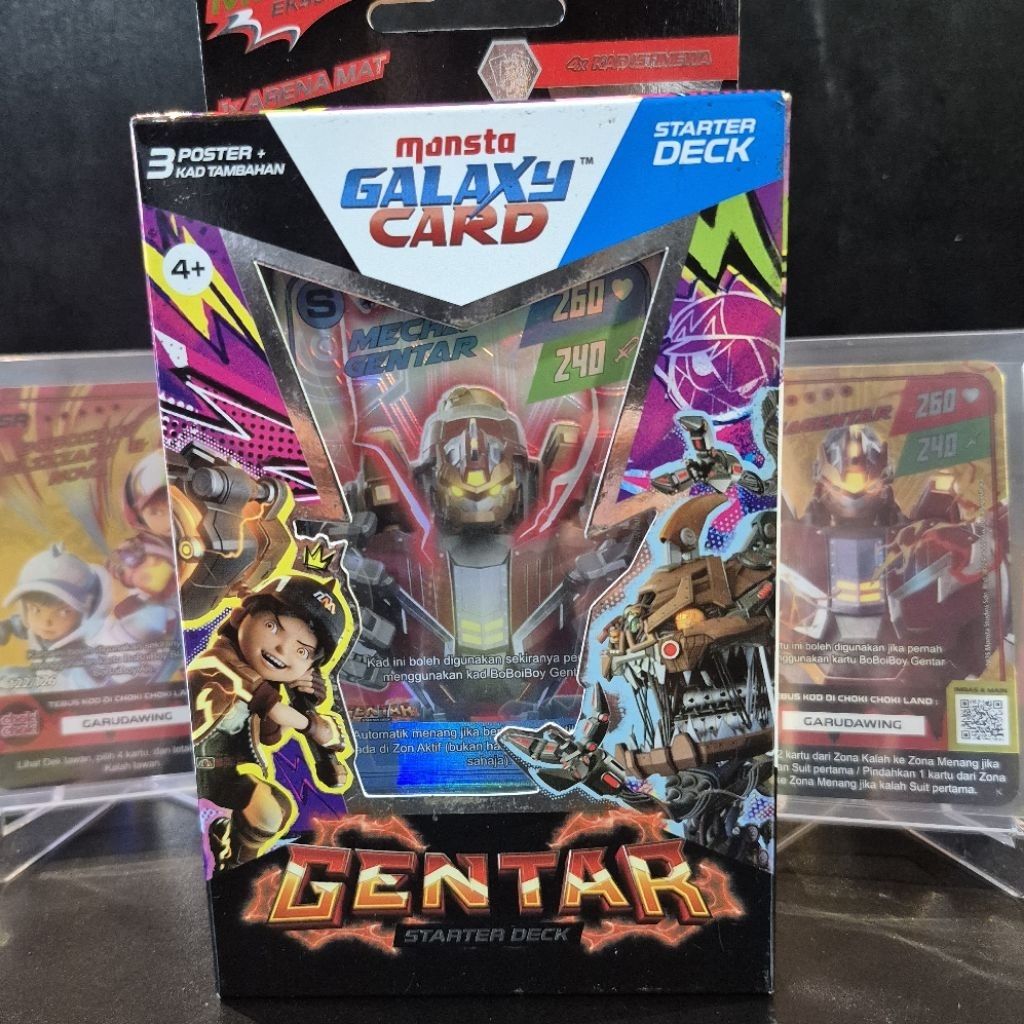 Starter Deck Gentar Kartu Boboiboy Original Monsta Galaxy Card