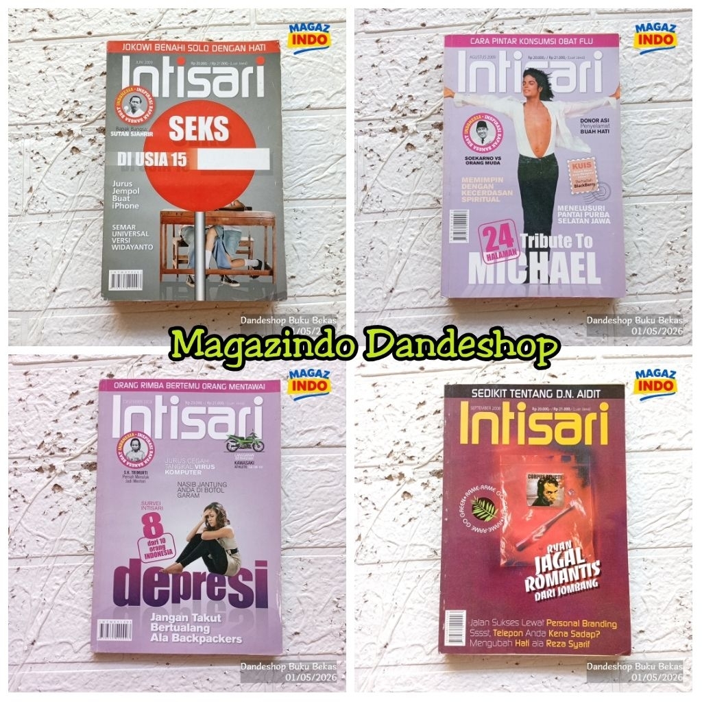 Intisari - Majalah Lifestyle (pilih judul) bekas preloved