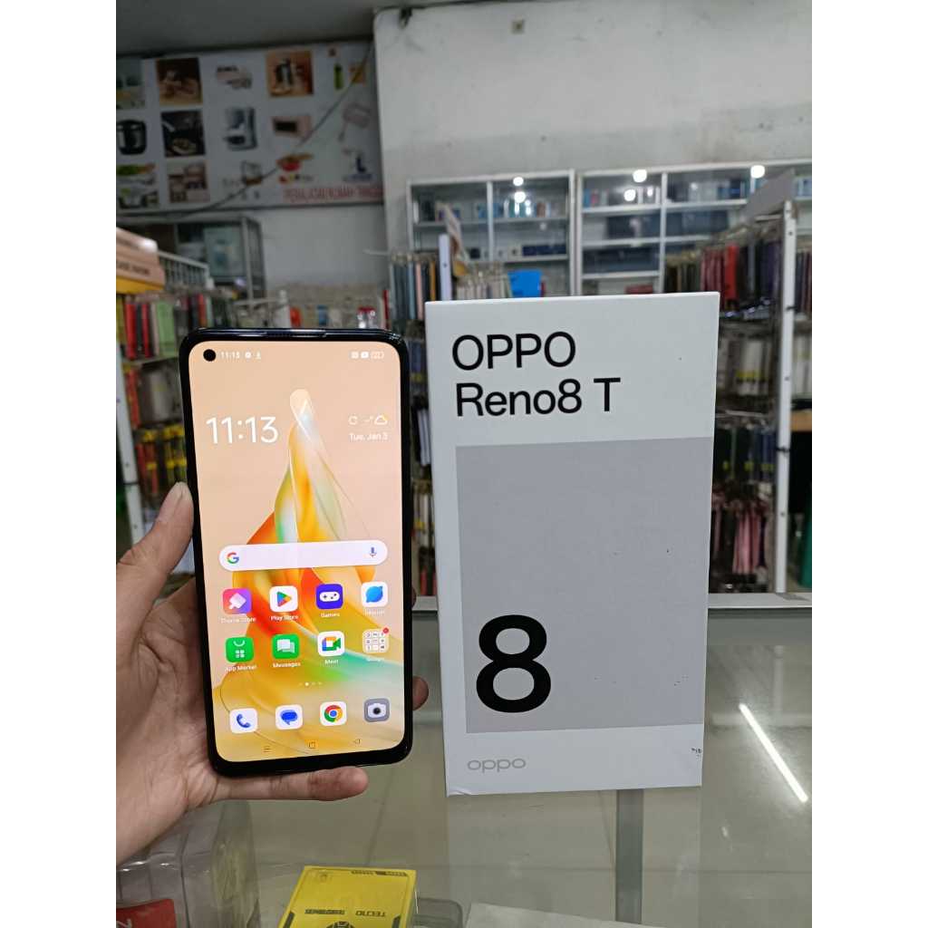 OPPO RENO 8T 8 T 4G 8/256GB SECOND SEKEN BEKAS RAM 8 INTERNAL MEMORI 256