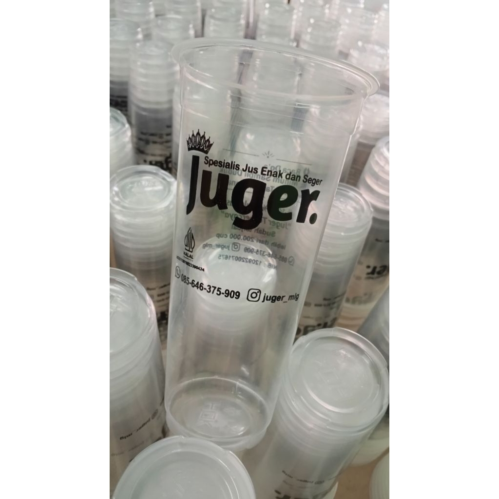 Gelas Cup HOK 22 oz Slim + Sablon Custom