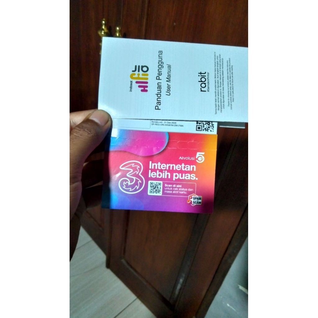 Modem + Kartu Hifi Air + IMEI + KUOTA INDOSAT Tri 215GB